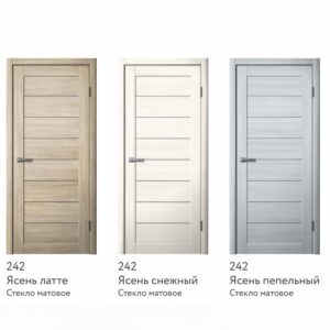 242, ПВХ, ясень латте, ясень пепельный, пепельный